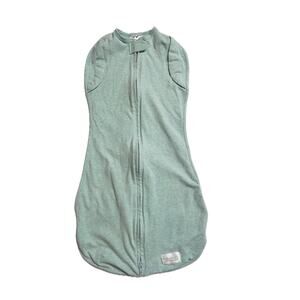 Woombie Convertible Swaddle 6-9 Months Green Wearable Blanket